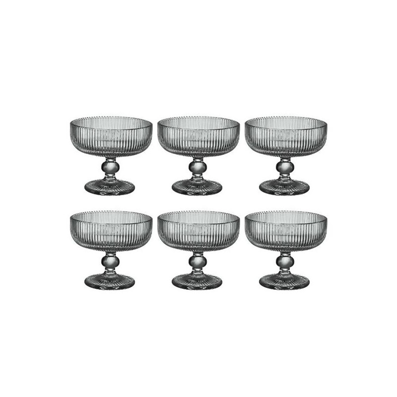 JOGO 6 TACAS P/SOBREMESA CAMERATTA VIDRO 310ML 11.8X9.8CM L'HERMITAGE JOGO 6 TACAS P/SOBREMESA CAMERATTA VIDRO 310ML 11.8X9.8CM L'HERMITAGE
