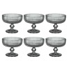 JOGO 6 TACAS P/SOBREMESA CAMERATTA VIDRO 310ML 11.8X9.8CM L'HERMITAGE