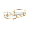 BANDEJA DECORATIVA METAL DOURADA 26X16X4CM *60909 WOLFF
