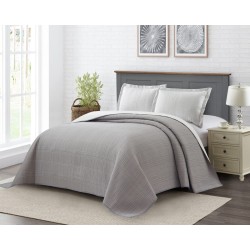 COLCHA KING ETERNITY ROZAC 260X280 LISTRA C/BRANCO