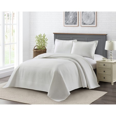COLCHA SUPER KING ETERNITY ROZAC 280X310 LISTRA C/BRANCO