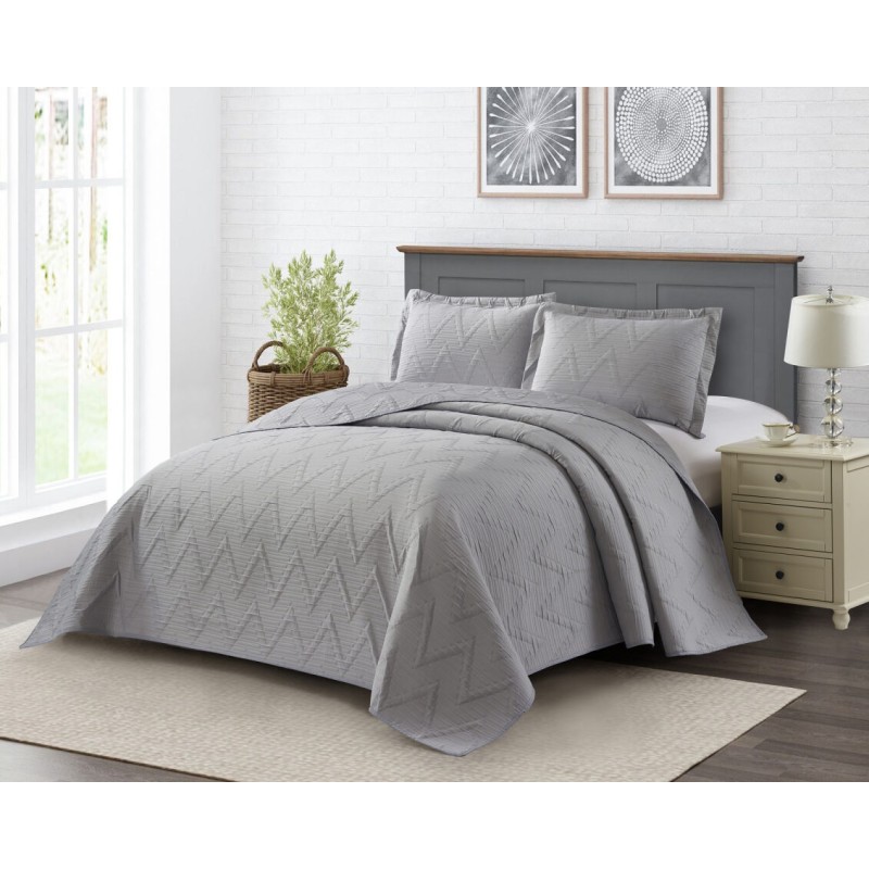 COLCHA SUPER KING ETERNITY ROZAC 280X310 CINZA COLCHA SUPER KING ETERNITY ROZAC 280X310 CINZA