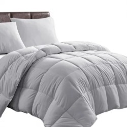 EDREDOM QUEEN PLUMAGE S1 ROZAC 240X260 CINZA