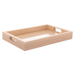 BANDEJA RET MDF C/FUNDO TRELICA 31.5X4X21.5 *5672 LYOR