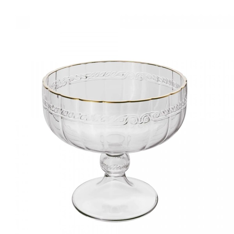 TACA P/SOBREMESA CRISTAL C/FIO DE OURO IMPERIAL 200ML *5748 LYOR TACA P/SOBREMESA CRISTAL C/FIO DE OURO IMPERIAL 200ML *5748 LYOR