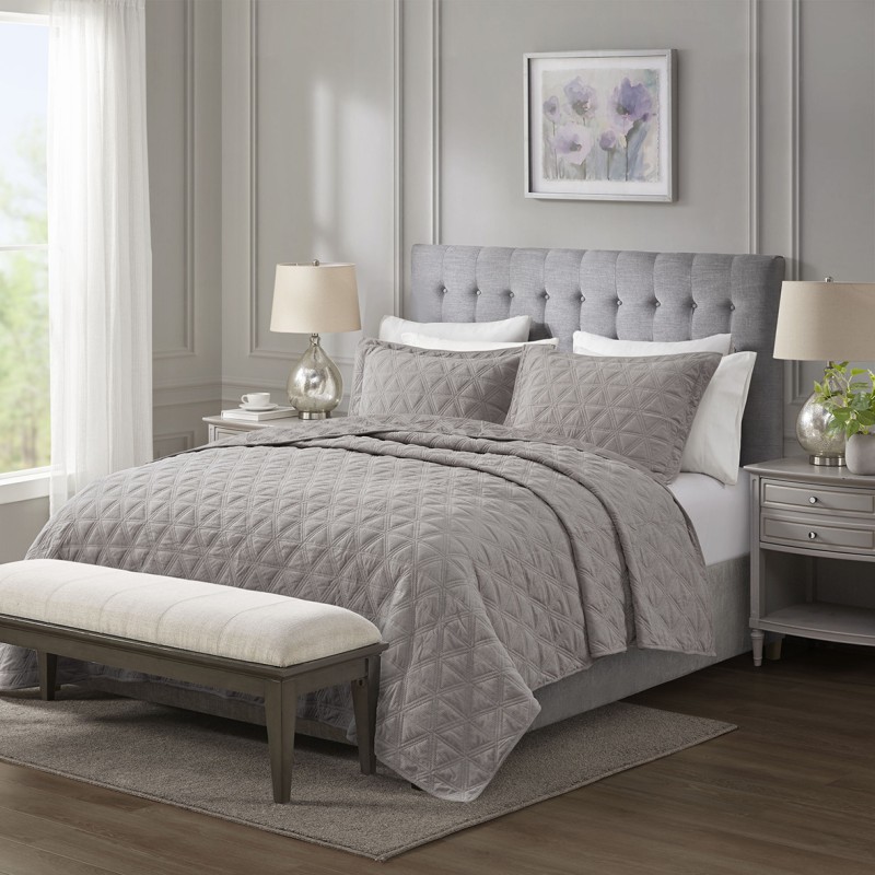 COLCHA CASAL BRISTOL S1 CORTTEX 220X240 *700638 CINZA COLCHA CASAL BRISTOL S1 CORTTEX 220X240 *700638 CINZA
