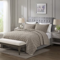 COLCHA CASAL BRISTOL S1 CORTTEX 220X240 *700638 CAQUI