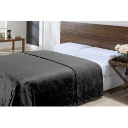 COBERTOR KING TOQUE DE SEDA NC NIAZITEX 240X260 PRETO