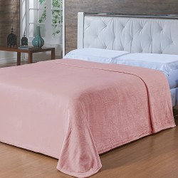 COBERTOR QUEEN TOQUE DE SEDA NC NIAZITEX 220X240 ROSE