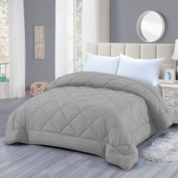 EDREDOM QUEEN TREVISO 220X240 NIAZITEX CINZA CLARO