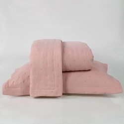 COLCHA QUEEN ULTRASSONICA IBIZA 240X260 NIAZITEX ROSE