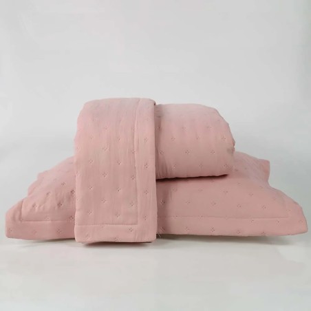 COLCHA QUEEN ULTRASSONICA IBIZA 240X260 NIAZITEX ROSE
