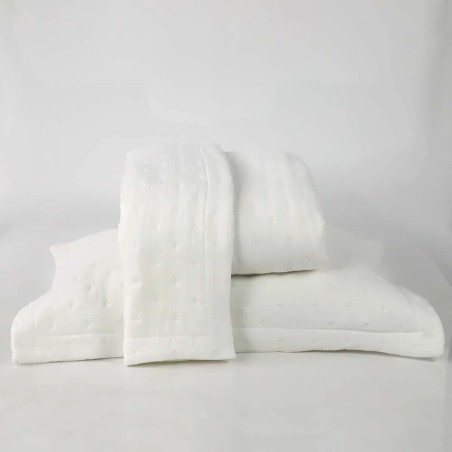COLCHA SOLTEIRO ULTRASSONICA IBIZA 160X240 NIAZITEX BRANCO