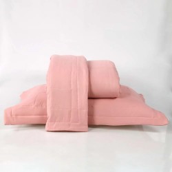 COLCHA SOLTEIRO BARCELONA 160X240 NIAZITEX ROSE