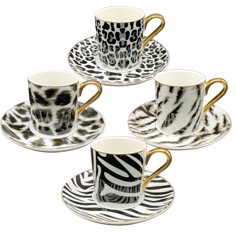 JOGO 8PCS P/CAFE ARETHA PORCELANA C/BORDA DOURADA 100ML *29193 L'HERMI JOGO 8PCS P/CAFE ARETHA PORCELANA C/BORDA DOURADA 100ML *29193 L'HERMI