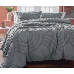 EDREDOM CASAL URBAN SHAGGY 220X240 ROZAC CINZA