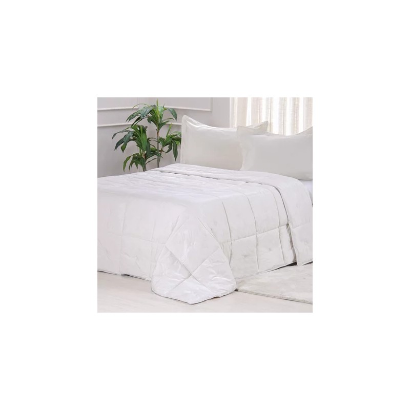 EDREDOM KING TOQUE DE PLUMAS 240X260 TESSI LUA