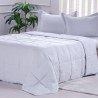 EDREDOM QUEEN TOQUE DE PLUMAS 220X240 TESSI OYSTER