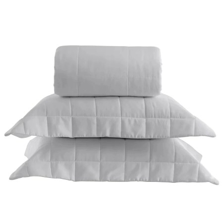 COLCHA CASAL SATINEE SQUARE KACYUMARA 220X240 PRATA *007628.4395.U