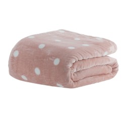 COBERTOR SOLTEIRO BLANKET VINTAGE KACYUMARA 160X220 BALL ROSE *008035.