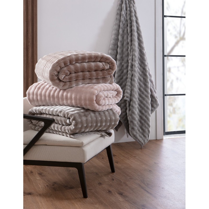 COBERTOR CASAL BLANKET COURCHEVEL KACYUMARA 180X220 FEND STONE *360280 COBERTOR CASAL BLANKET COURCHEVEL KACYUMARA 180X220 FEND STONE *360280
