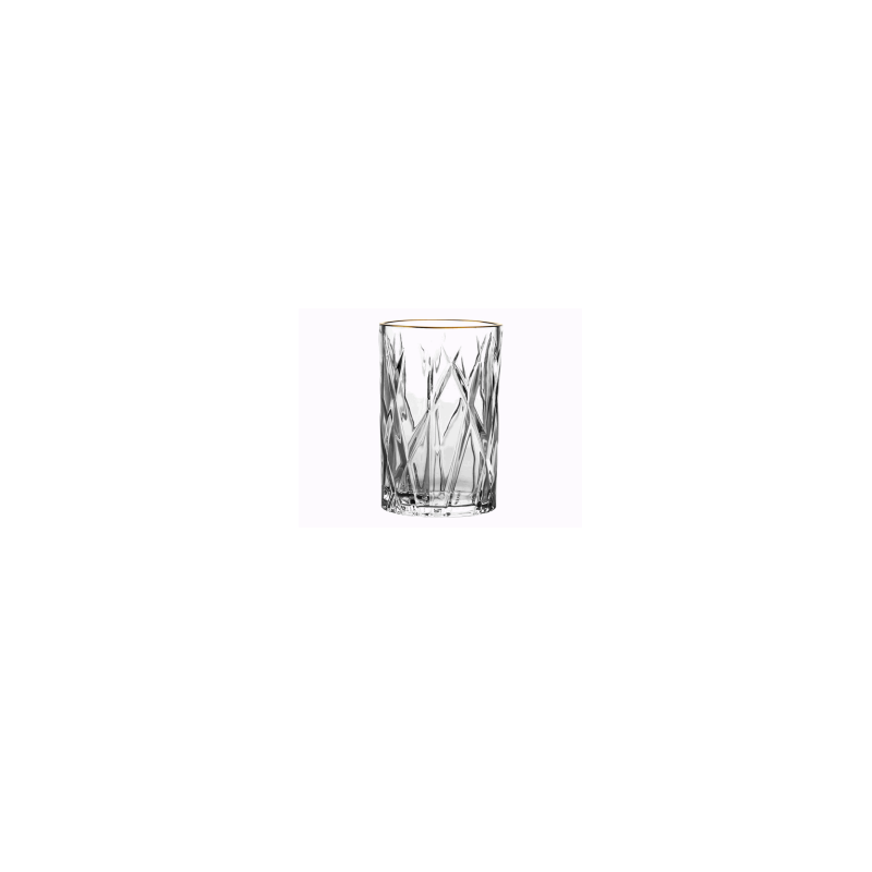 JOGO 6 COPOS ALTOS FOREST CRISTAL C/BORDA DOURADA 350ML A15CM *29668 L JOGO 6 COPOS ALTOS FOREST CRISTAL C/BORDA DOURADA 350ML A15CM *29668 L