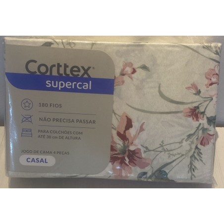 JOGO CAMA CASAL SUPERCAL S3 CORTTEX 200X220 *700573 DES. 02
