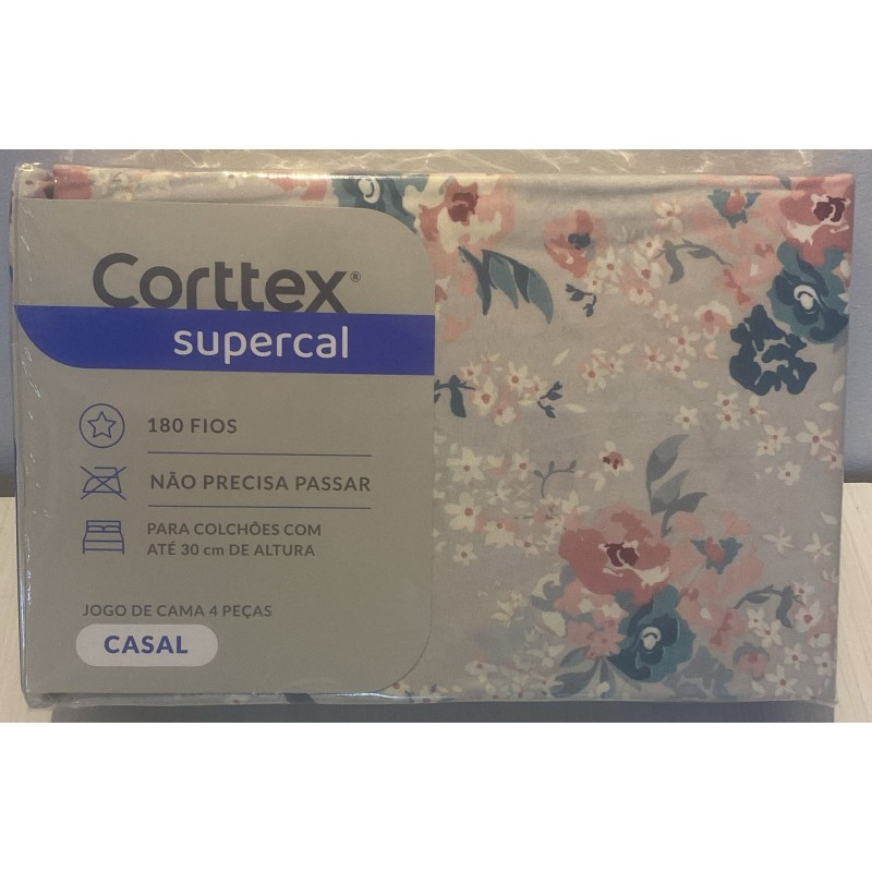 JOGO CAMA CASAL SUPERCAL S3 CORTTEX 200X220 *700573 DES. 03 JOGO CAMA CASAL SUPERCAL S3 CORTTEX 200X220 *700573 DES. 03