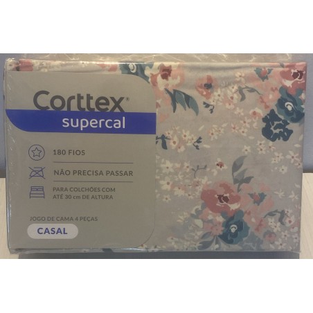 JOGO CAMA CASAL SUPERCAL S3 CORTTEX 200X220 *700573 DES. 03