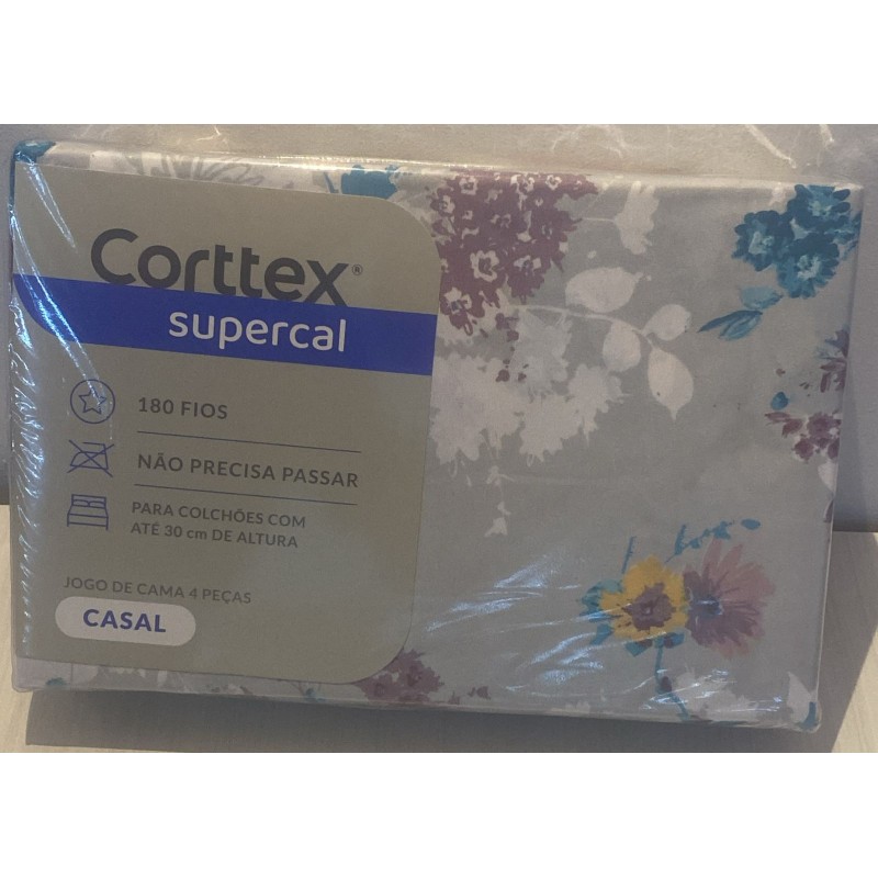 JOGO CAMA CASAL SUPERCAL S3 CORTTEX 200X220 *700573 DES. 04 JOGO CAMA CASAL SUPERCAL S3 CORTTEX 200X220 *700573 DES. 04