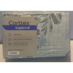 JOGO CAMA CASAL SUPERCAL S3 CORTTEX 200X220 *700573 DES. 06