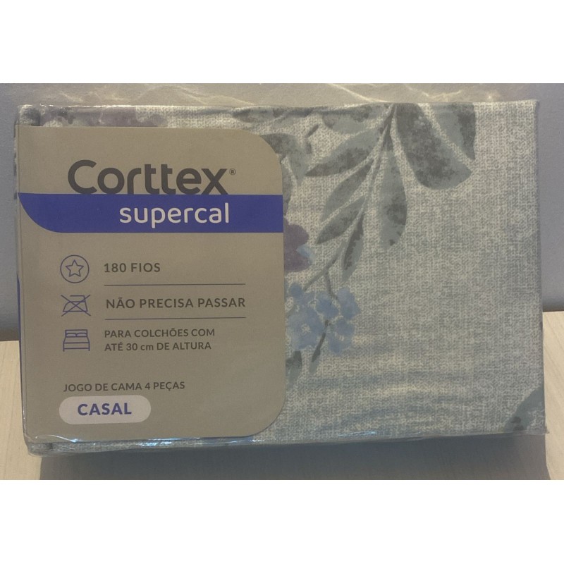 JOGO CAMA CASAL SUPERCAL S3 CORTTEX 200X220 *700573 DES. 06 JOGO CAMA CASAL SUPERCAL S3 CORTTEX 200X220 *700573 DES. 06