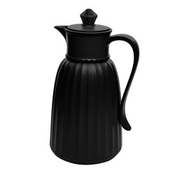 GARRAFA TERMICA PLASTICO QUEEN 1L LYOR PRETO *220192