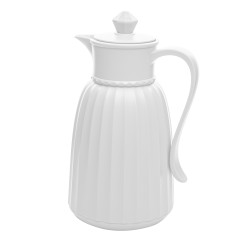 GARRAFA TERMICA PLASTICO QUEEN 1L LYOR BRANCO *220193