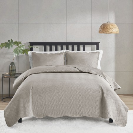 COLCHA SOLTEIRO MILAO COLOR ART LISA S7 CORTTEX 160X240 *700077 BEGE