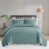 COLCHA QUEEN MILAO COLOR ART LISA S7 CORTTEX 240X260 *700077 VERDE