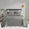 COLCHA KING MILAO COLOR ART LISA S7 CORTTEX 260X280 *700077 CINZA