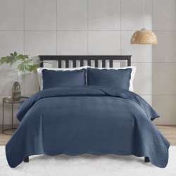 COLCHA KING MILAO COLOR ART LISA S7 CORTTEX 260X280 *700077 AZUL