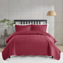 COLCHA SUPER KING MILAO COLOR ART LISA S7 CORTTEX 280X300 *700077 VERM