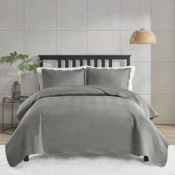 COLCHA SUPER KING MILAO COLOR ART LISA S7 CORTTEX 280X300 *700077 CINZ