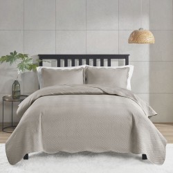 COLCHA SUPER KING MILAO COLOR ART LISA S7 CORTTEX 280X300 *700077 BEGE