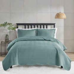 COLCHA SUPER KING MILAO COLOR ART LISA S7 CORTTEX 280X300 *700077 VERD
