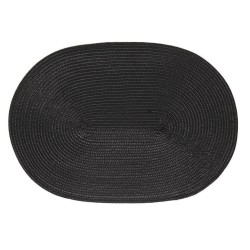 LUGAR AMERICANO LUNA OVAL 33X48CM PRETO *309097