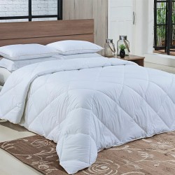 EDREDOM QUEEN TOQUE DE PLUMAS 240X260 NIAZITEX BRANCO