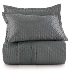 COLCHA CRISTAL 3 PCS 280X260 ALTENBURG KING CINZA HEMATITA