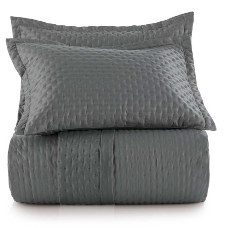 COLCHA CRISTAL 3 PCS 280X260 ALTENBURG KING CINZA HEMATITA
