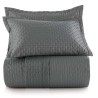 COLCHA CRISTAL 3 PCS 280X260 ALTENBURG KING CINZA HEMATITA