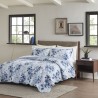 COLCHA SOLTEIRO PARIS COLOR ART S18 CORTTEX 160X240 FLORAL AZUL