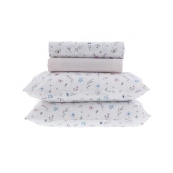 JOGO CAMA CASAL NEW INNOVI 180FIOS KACYUMARA 210X250 MARIPOSY *004078.