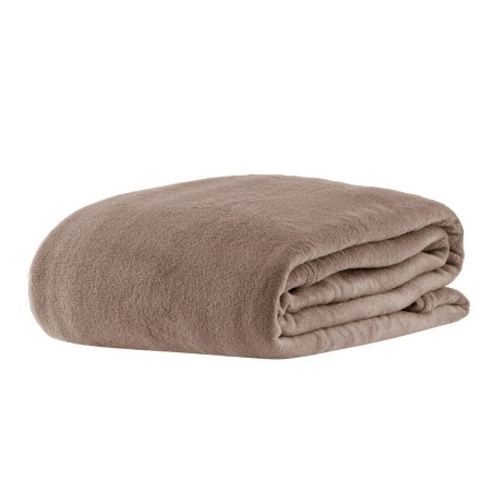 MANTA MICROFIBRA CASAL HOME DESIGN LISA S1 180X220 CORTTEX TAUPE